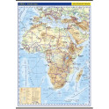 Afrika / nástěnná obecně zeměpisná mapa