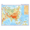 Asie – příruční mapa obecně zeměpisná