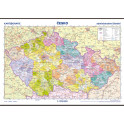 Česká republika / nástěnná administrativní mapa