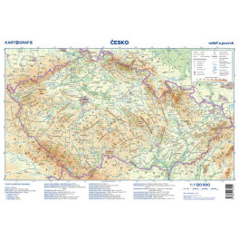 Česká republika – příruční zeměpisná mapa