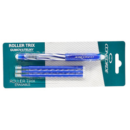 Pero roller CONCORDE Trix gumovatelný, modrý + 3 náplně