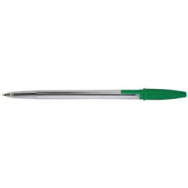 Pero kuličkové jednorázové průhledné zelené