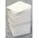 Karty kartonové bílé čtvercové 100 ks