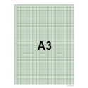 Papír milimetrový A3 50 listů blok