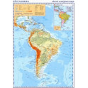 Jižní Amerika – příruční obecně zeměpisná mapa