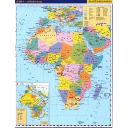Afrika – příruční politická mapa