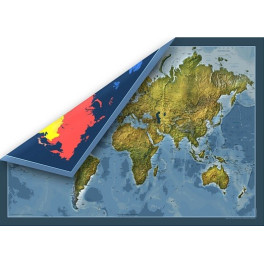 Svět - obecně zeměpisná mapa oboustranná
