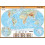 Svět - fyzická mapa XL (100 x 70 cm)