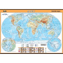 Svět - fyzická mapa XL (140 x 100 cm)