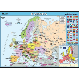 Evropa - politická mapa XXL (140 x 100 cm)