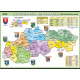 Slovenská republika - administrativní mapa XXL (140 x 100 cm)