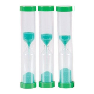 Přesýpací hodiny odměřující 1 minutu, sada 3 ks