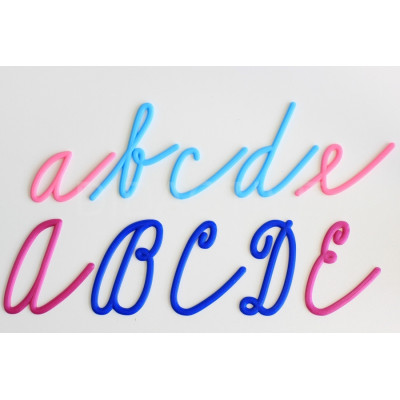 Písmena psací (spojitá) do ruky - kompletní sada