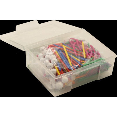 Sada pro stavbu koster těles, 330 dílků + 20 karet s příklady