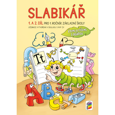 Slabikář 1. a 2. díl pevná vazba (čteme a píšeme s Agátou)