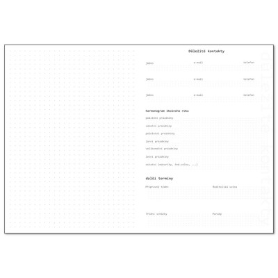Učitelský záznamník - blok A5
