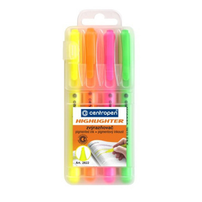 Zvýrazňovač Centropen 2822 / 4 - sada