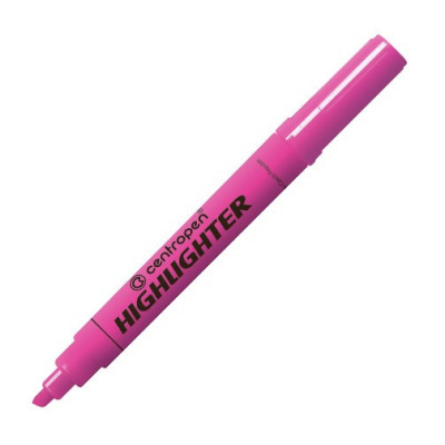 Zvýrazňovač Centropen 8852_8552 HIGHLIGHTER 1-4,6mm růžový