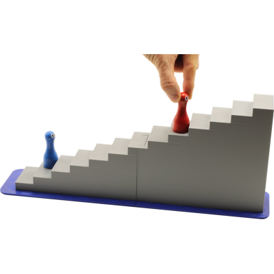 Schodiště se 4 figurkami - praktická pomůcka pro krokování - základy pro výuku počtů