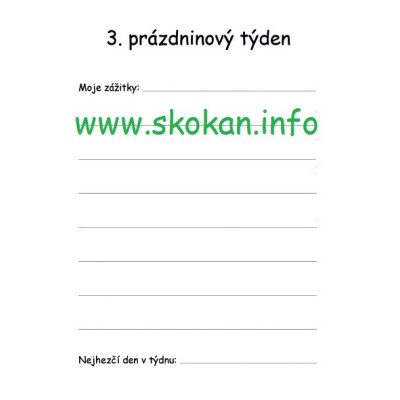Prázdninový deník