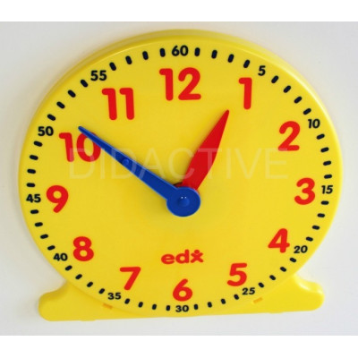Hodiny výukové velké minutová hodinová ručička jednoduchý plast