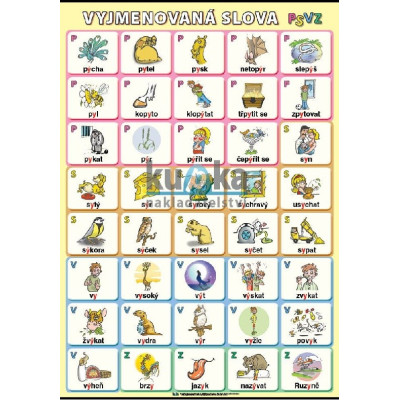 Vyjmenovaná slova PSVZ XXL (140 x 100 cm)