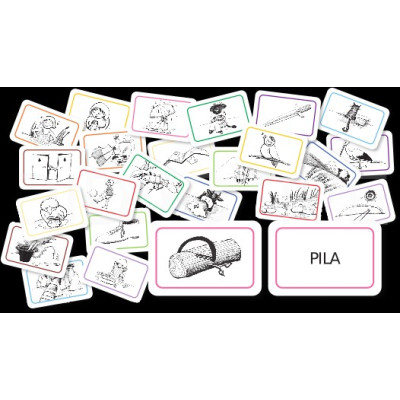 Obrázky a slova pro nácvik čtení - genetická metoda