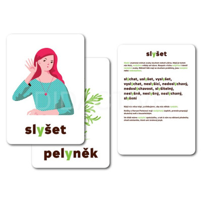 Vyjmenovaná slova - obrázkové A5 karty - komplet